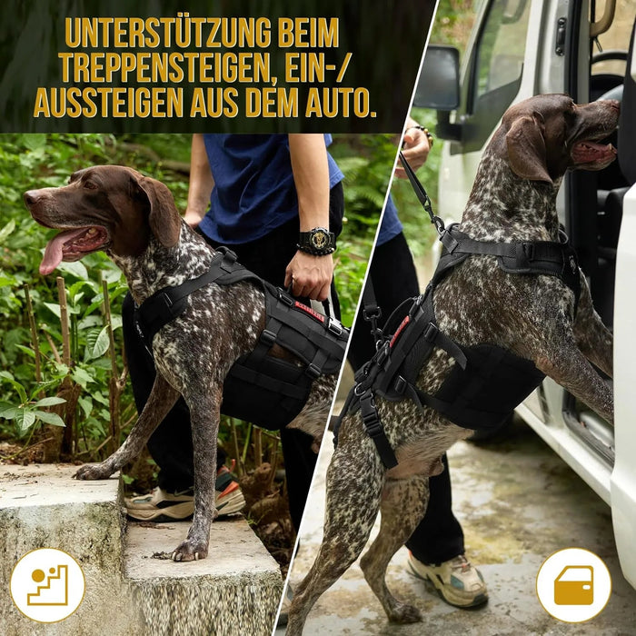 Arnês de apoio para cães, arnês de elevação para cães com 3 alças ajustáveis, removíveis e correias traseiras para as patas - PetDoctors - Loja Online