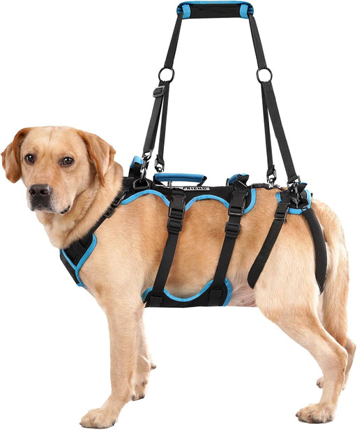 Arnês de elevação para cães grandes – Arnês de suporte destacável 2 em 1, Sling para suporte de patas traseiras de cães grandes (preto, extra grande) - PetDoctors - Loja Online