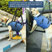 Arnês de suporte para cães idosos, incapacitados ou com lesões nas articulações - para reabilitação - ajustável e acolchoado - PetDoctors - Loja Online