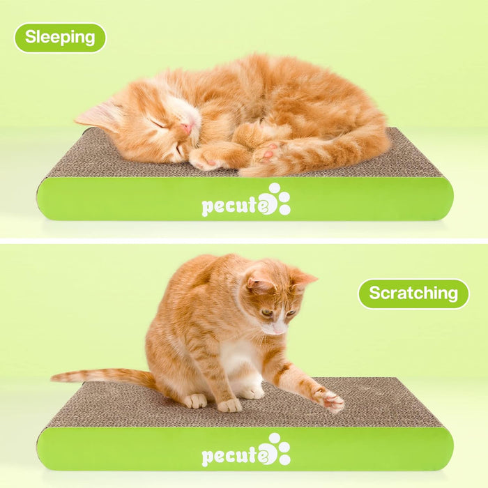 Arranhador para gatos com erva - gateira, tapete arranhador, suporte de bambu natural, com 4 ventosas resistentes e substituíveis - PetDoctors - Loja Online