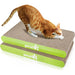 Arranhador para gatos com erva - gateira, tapete arranhador, suporte de bambu natural, com 4 ventosas resistentes e substituíveis - PetDoctors - Loja Online