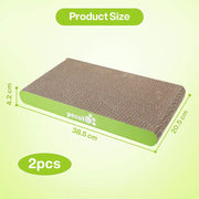 Arranhador para gatos com erva - gateira, tapete arranhador, suporte de bambu natural, com 4 ventosas resistentes e substituíveis - PetDoctors - Loja Online