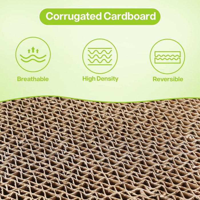 Arranhador para gatos com erva - gateira, tapete arranhador, suporte de bambu natural, com 4 ventosas resistentes e substituíveis - PetDoctors - Loja Online