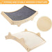 Arranhador / Raspador para gatos com frente e verso em sisal e estrutura de madeira - PetDoctors - Loja Online