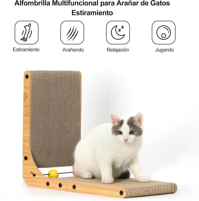 Arranhador / Raspador para gatos em forma de L - PetDoctors - Loja Online