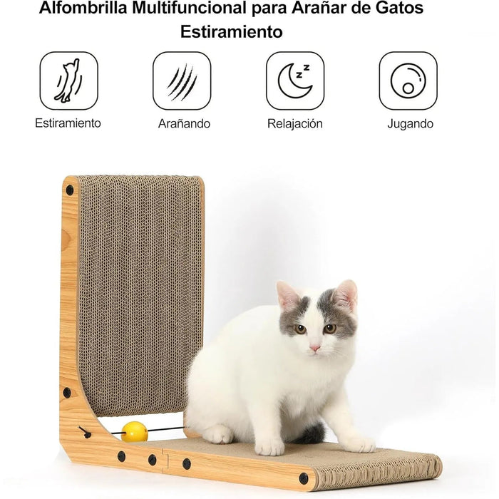 Arranhador / Raspador para gatos em forma de L - PetDoctors - Loja Online