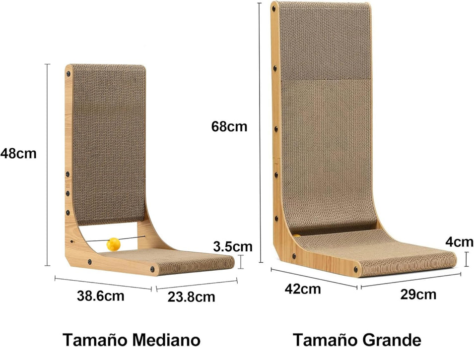 Arranhador / Raspador para gatos em forma de L - PetDoctors - Loja Online