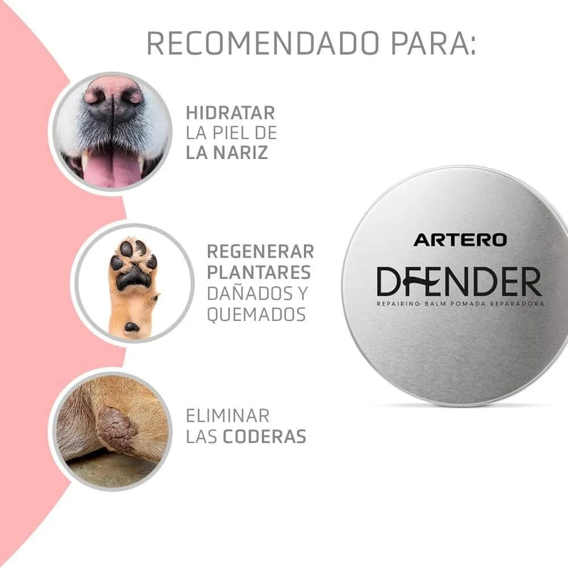 ARTERO Dfender. A solução para almofadas das patas danificadas e narizes rachados em cães - PetDoctors - Loja Online