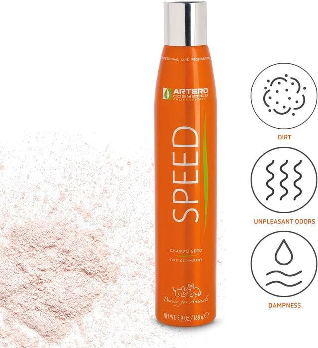 Artero Shampoo a Seco Speed 300 ml para cães e gatos, spray sem água nem enxaguamento, fabuloso e eficaz - PetDoctors - Loja Online