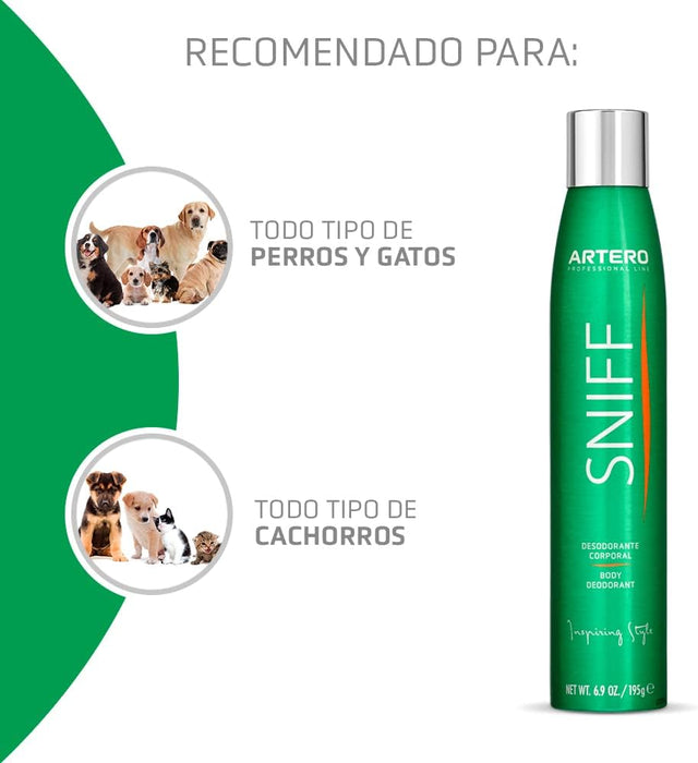 ARTERO Sniff. Desodorizante corporal para cães. Elimina instantaneamente o mau odor. - PetDoctors - Loja Online