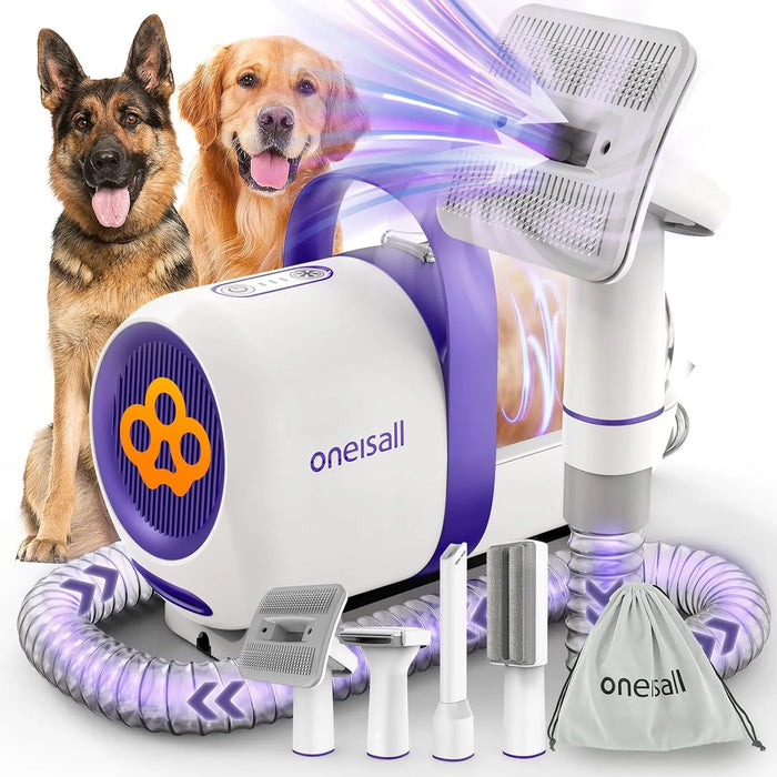 Aspirador de pêlo para cães e gatos com super - sucção (12000pa), com 4 escovas - PetDoctors - Loja Online
