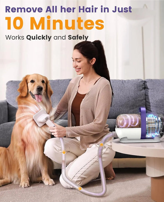 Aspirador de pêlo para cães e gatos com super - sucção (12000pa), com 4 escovas - PetDoctors - Loja Online
