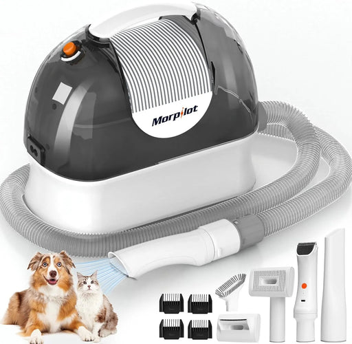Aspirador para animais de estimação, máquina de cortar pêlo a cães com 3 litros, sucção potente - multifunções 5 em 1 - PetDoctors - Loja Online