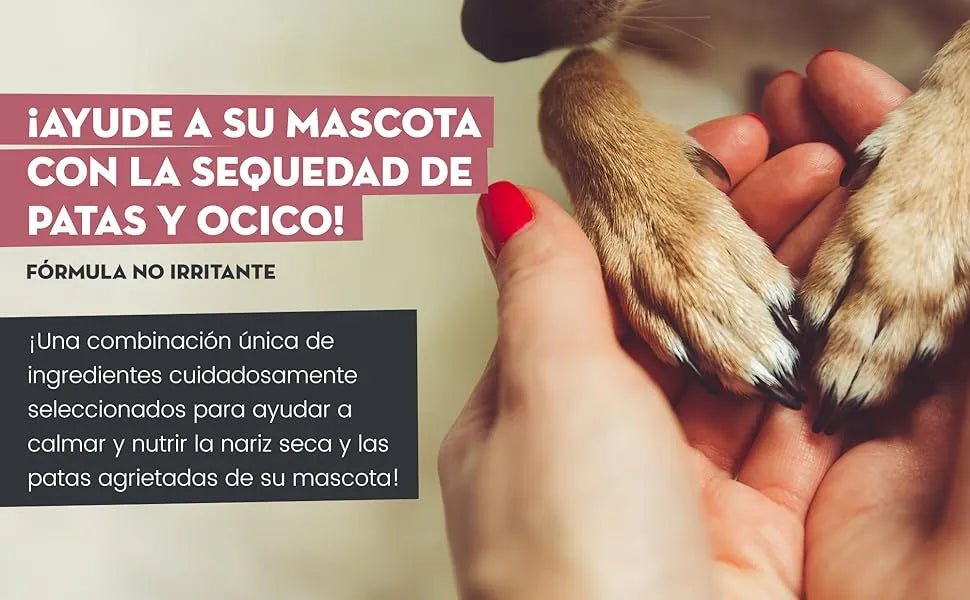 Bálsamo Protetor de almofadas das patas e de nariz de cães e gatos, creme hidratante natural, com cera de abelha e óleos essenciais, para irritação, comichão e pele rachada e seca - PetDoctors - Loja Online