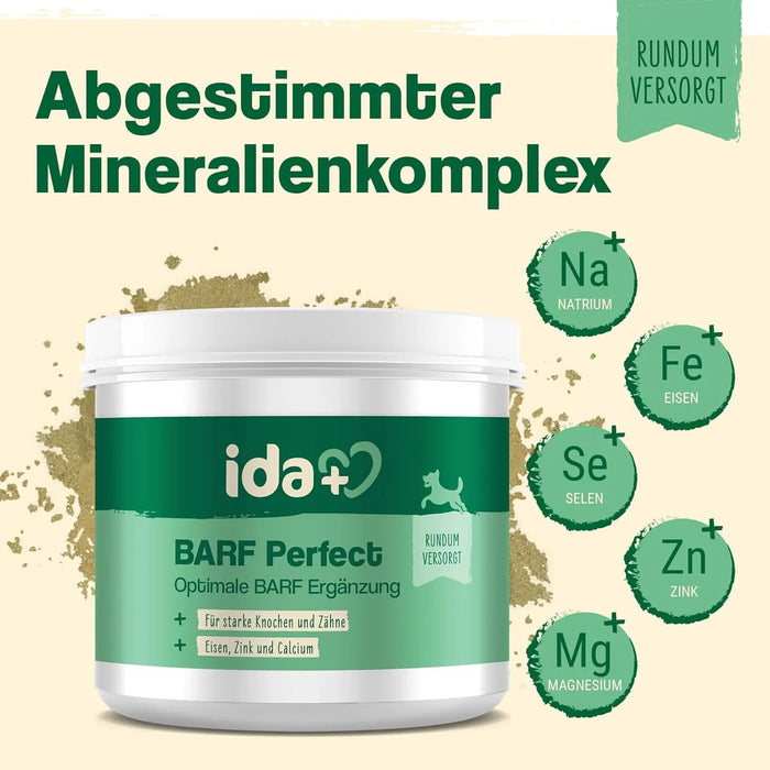 Barf Perfect 400 g - Barf Minerais para Cães - Magnésio para Cães - Zinco para Cães - Cálcio para Cães - Barf Additive Food Dog - Para as Articulações dos Cães - PetDoctors - Loja Online