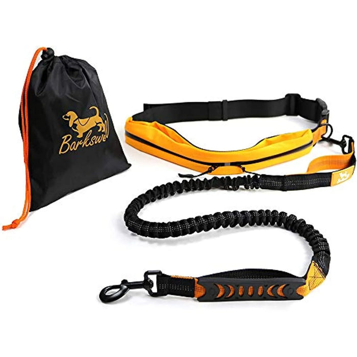 Barkswell Trela / Cinto mãos livres para correr com cães, com refletor e bolsa - PetDoctors - Loja Online