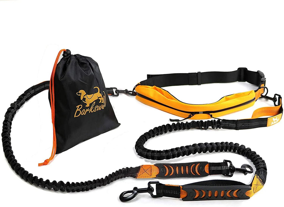 Barkswell Trela / Cinto mãos livres para correr com cães, com refletor e bolsa - PetDoctors - Loja Online