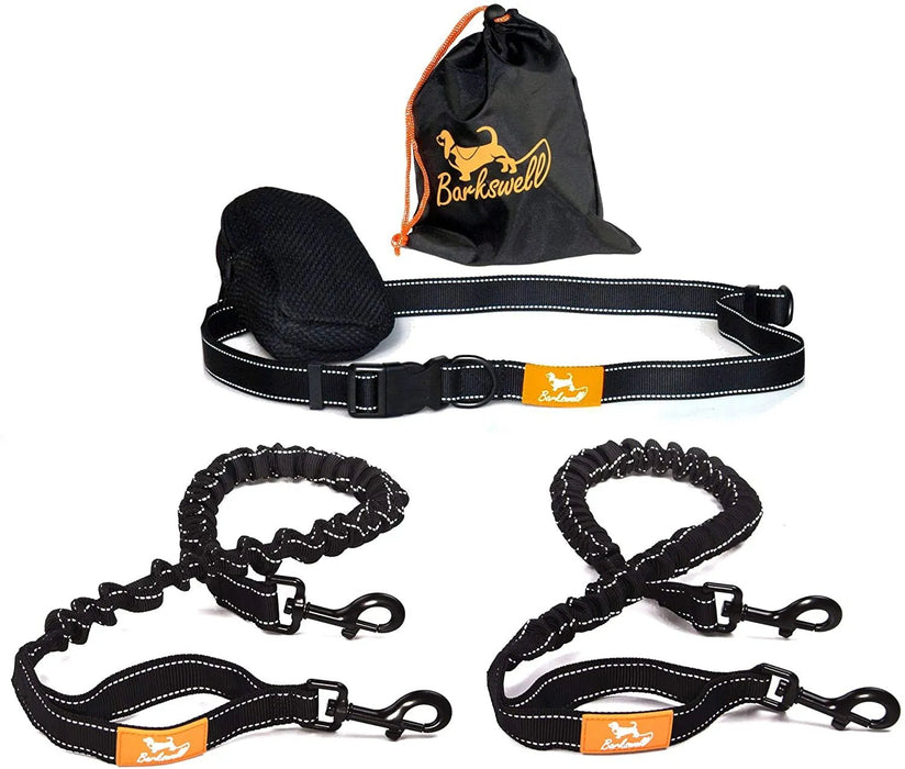 Barkswell Trela / Cinto mãos livres para correr com cães, com refletor e bolsa - PetDoctors - Loja Online