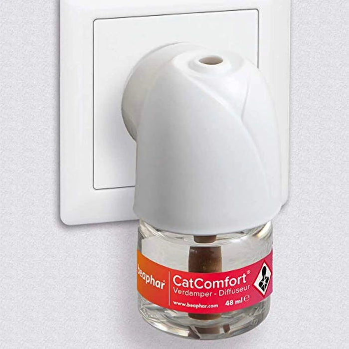 Beaphar – Catcomfort – Difusor eléctrico de feromonas para Gatos – Reduz o stress sem dependência nem sonolência – 1 Difusor e 1 Recarga de 48 ml - PetDoctors - Loja Online