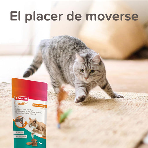 Beaphar Flexifit bits - Snack articular para gatos - sabor a peixe, ômega 3, glucosamina - 35 g - PetDoctors - Loja Online