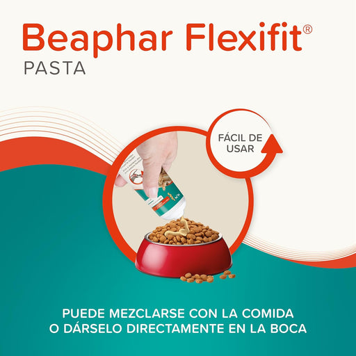 Beaphar Flexifit Pasta - suplemento articular para cães e gatos muito ativos ou com dor nas articulações - sabor a peixe, ômega 3, cálcio, vitamina E e glucosamina - 250 g - PetDoctors - Loja Online