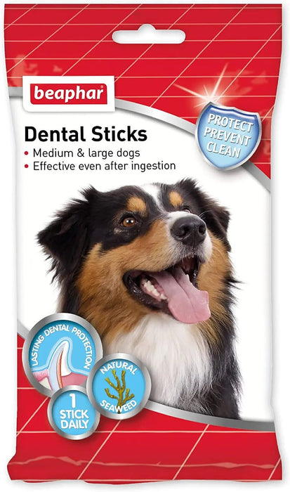 Beaphar - Snack para cães adultos, Médios e Grandes - Sticks de Limpeza Oral - PetDoctors - Loja Online