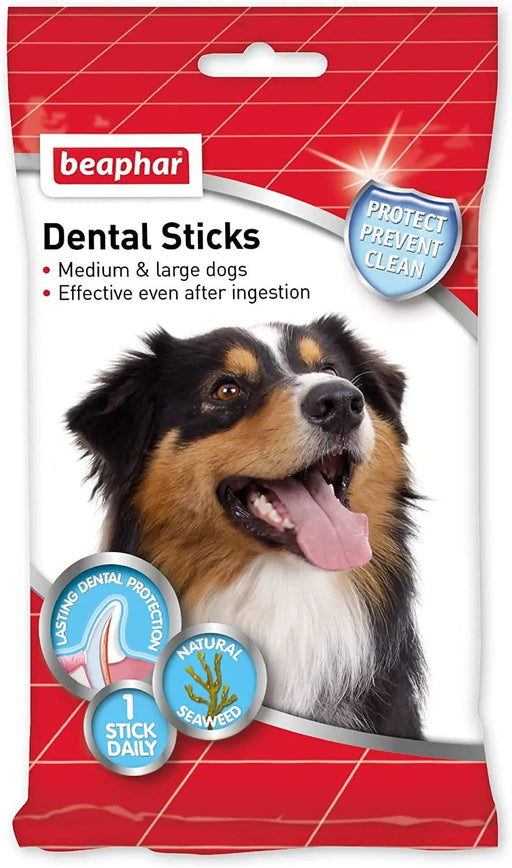 Beaphar - Snack para cães adultos, Médios e Grandes - Sticks de Limpeza Oral - PetDoctors - Loja Online
