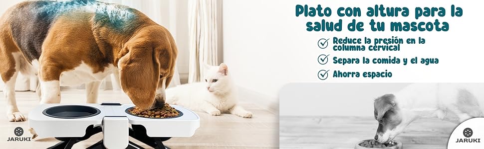 Bebedor e Comedor elevado e portátil para cães e gatos | dobrável | design compacto e alças integradas ideal para viagem - PetDoctors - Loja Online