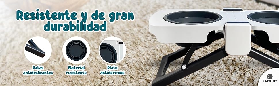 Bebedor e Comedor elevado e portátil para cães e gatos | dobrável | design compacto e alças integradas ideal para viagem - PetDoctors - Loja Online