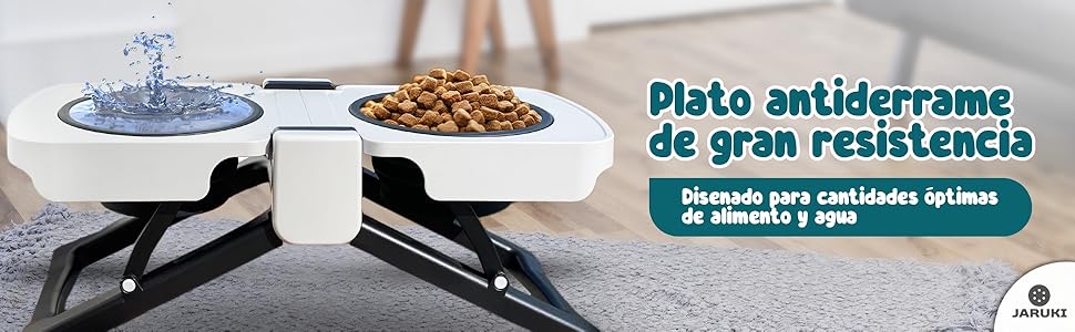 Bebedor e Comedor elevado e portátil para cães e gatos | dobrável | design compacto e alças integradas ideal para viagem - PetDoctors - Loja Online