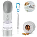 Bebedouro / Garrafa de Água Portátil para Cães e Gatos, com Comedouro (258 ml) - PetDoctors - Loja Online