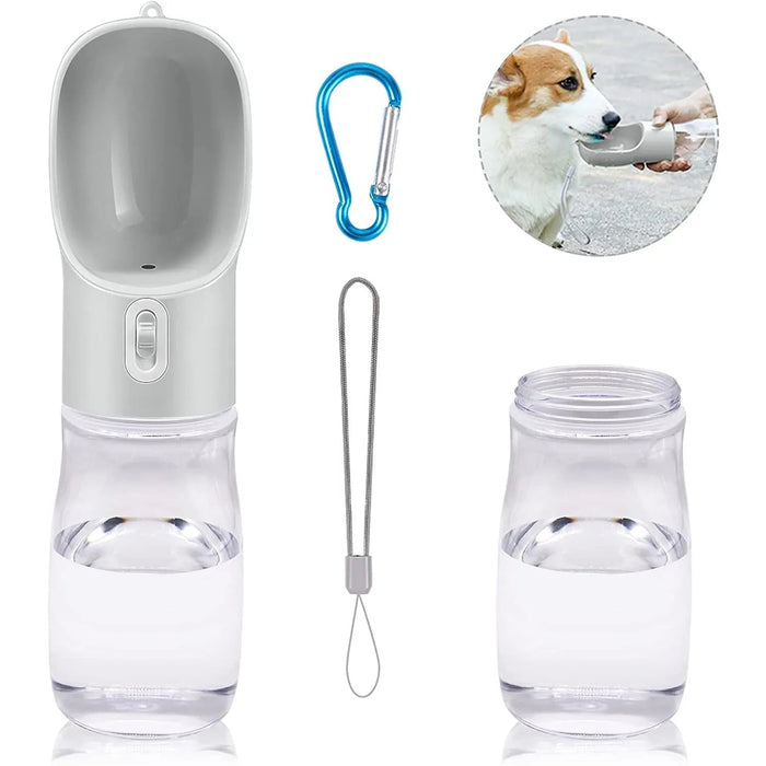 Bebedouro / Garrafa de Água Portátil para Cães e Gatos, com Comedouro (258 ml) - PetDoctors - Loja Online
