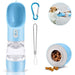Bebedouro / Garrafa de Água Portátil para Cães e Gatos, com Comedouro (258 ml) - PetDoctors - Loja Online