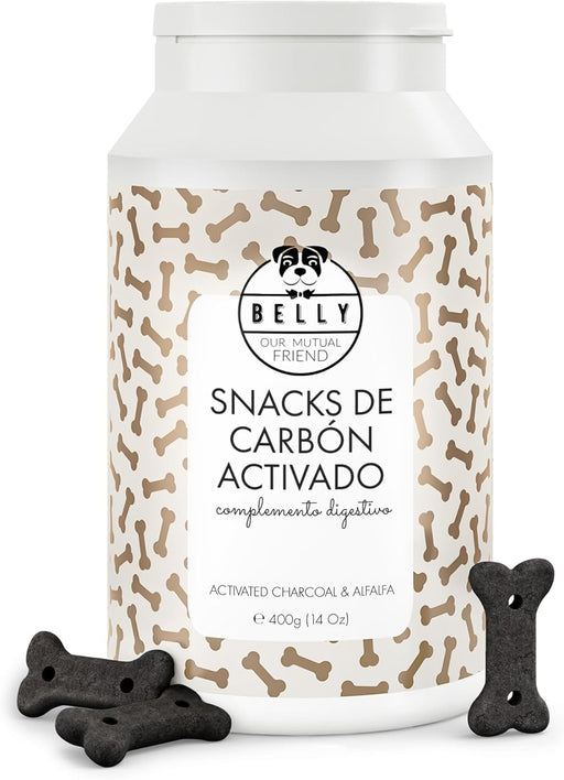 Belly® Snack de carvão ativado para cães - melhora a digestão e absorve toxinas - Reduz os mau - cheiros, snack para cães com vitaminas e antioxidantes e alfafa - PetDoctors - Loja Online