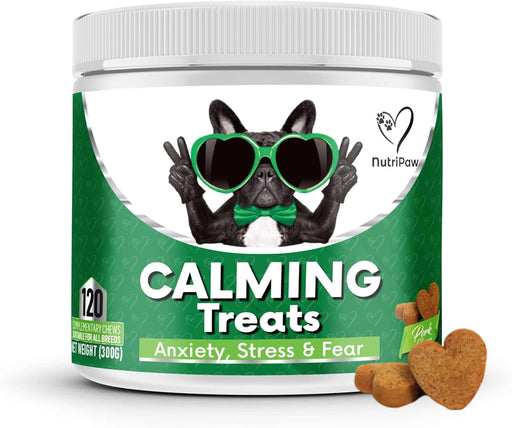 Biscoitos calmantes para cães - Reduzem o stress, ansiedade, ansiedade de separação, ladrar, hiperatividade, reatividade, agressividade, problemas de viagem - relaxamento sem sonolência para cães - PetDoctors - Loja Online