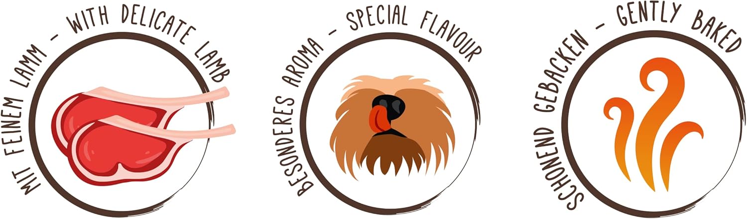 Biscoitos / Ossos de ervas Sammy's | Aperitivos para cães delicadamente assados | ossos de ervas com cordeiro fino - PetDoctors - Loja Online