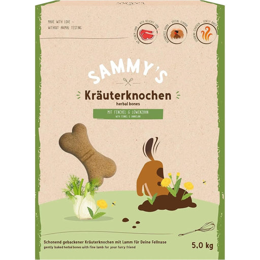 Biscoitos / Ossos de ervas Sammy's | Aperitivos para cães delicadamente assados | ossos de ervas com cordeiro fino - PetDoctors - Loja Online