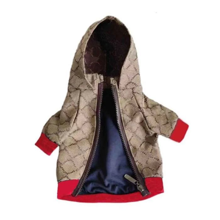 Blusão Designer com Zipper - Quente e Confortável - Para Cães de Raças Pequenas e Médias - PetDoctors - Loja Online