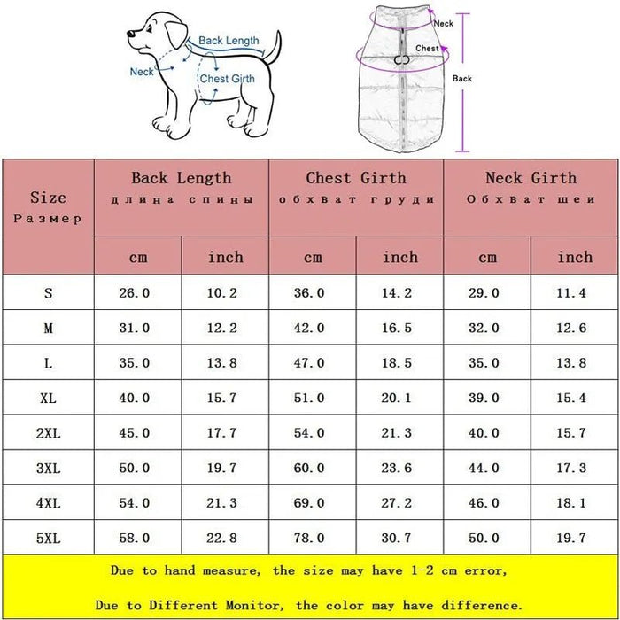 Blusão Quente, Acolchoado, Impermeável, para Cães - PetDoctors - Loja Online