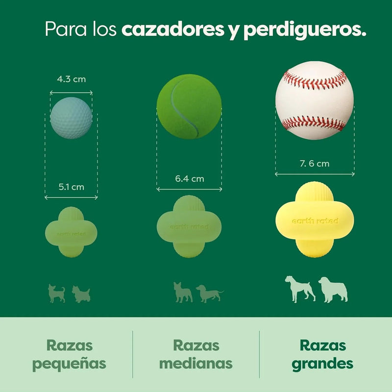 Bola para cão, brinquedo interativo para raças pequenas, médias e grandes, fabricado com borracha natural, uso interior e exterior - PetDoctors - Loja Online