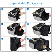 Bolsa de transporte para Cães, Gatos ou Coelhos, dobrável, respirável, com colchão macio, 43 x 28 x 28 cm - PetDoctors - Loja Online
