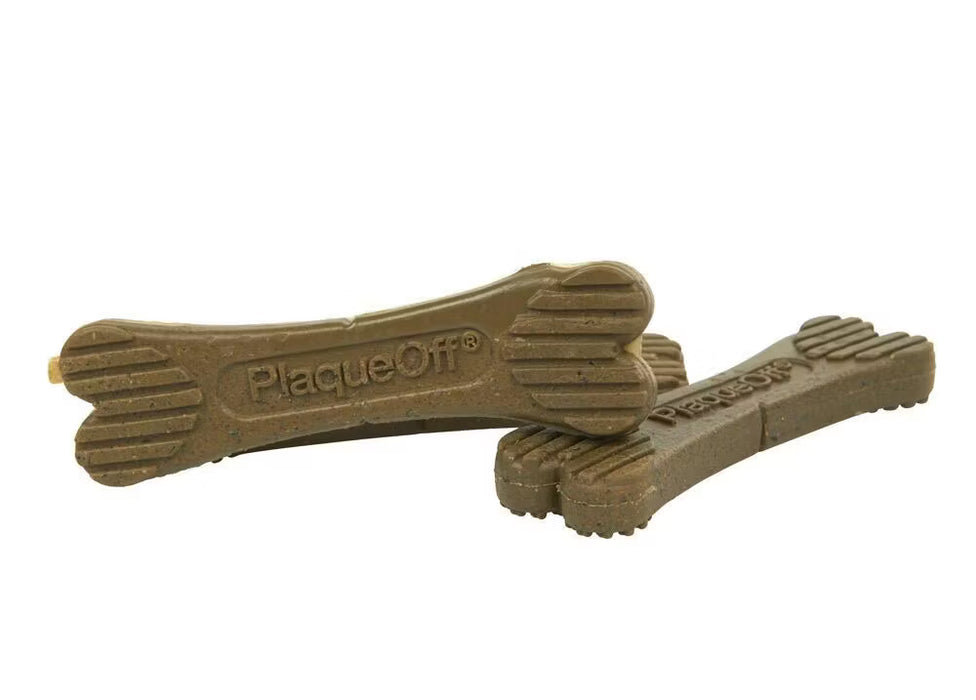 Plaque-off Mini bones Mirtilo 320g - Biscoitos dentários para cão pequeno baixos em calorias