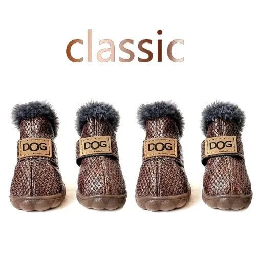 Botinhas de inverno impermeáveis para o seu cão (4 botas) - PetDoctors - Loja Online