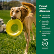 Brinquedo de disco voador para cães, brinquedo interativo de prato voador para cães adultos e cachorros - PetDoctors - Loja Online