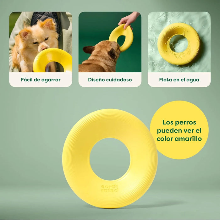 Brinquedo de disco voador para cães, brinquedo interativo de prato voador para cães adultos e cachorros - PetDoctors - Loja Online