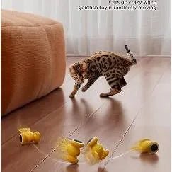 Brinquedo interativo para gatos, brinquedo elétrico com várias ações flexíveis, recarregável por USB - PetDoctors - Loja Online