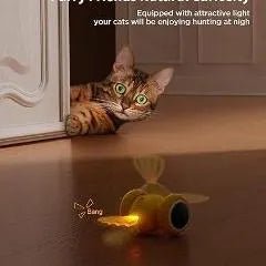 Brinquedo interativo para gatos, brinquedo elétrico com várias ações flexíveis, recarregável por USB - PetDoctors - Loja Online