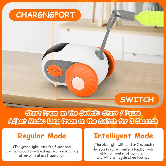 Brinquedo Interativo para Gatos, com comando à distância, 2 Modos - PetDoctors - Loja Online