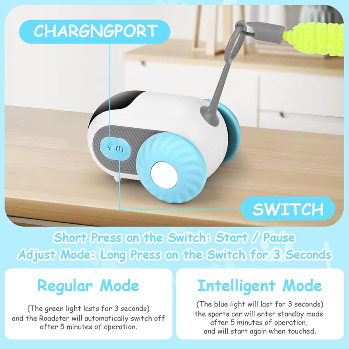 Brinquedo Interativo para Gatos, com comando à distância, 2 Modos - PetDoctors - Loja Online