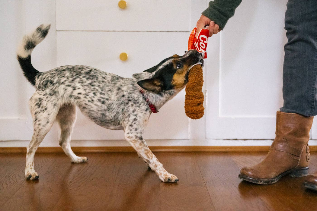 Brinquedo Snack Attack Good Boy Cola da P.L.A.Y. (Tamanho M) - PetDoctors - Loja Online